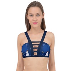 Snowman Cage Up Bikini Top