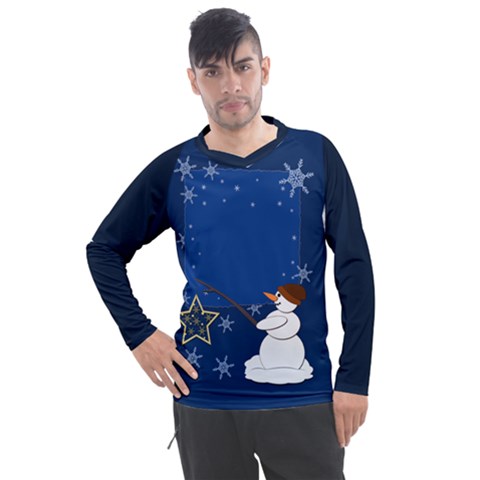 Snowman Men s Pique Long Sleeve T-shirt by 2607694c