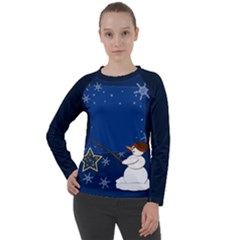 Snowman Women s Long Sleeve Raglan T-shirt