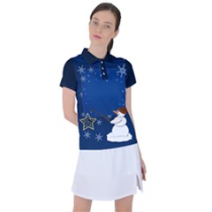 Snowman Women s Polo T-shirt