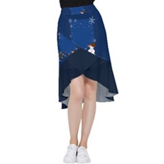 Snowman Frill Hi Low Chiffon Skirt