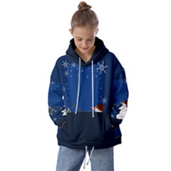 Snowman Kids  Oversized Hoodie