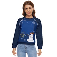 Snowman Women s Long Sleeve Raglan T-shirt