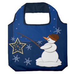 Snowman Premium Foldable Grocery Recycle Bag