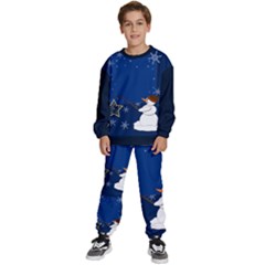 Snowman Kids  Sweatshirt Set