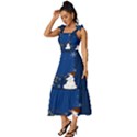 Snowman Tie-Strap Tiered Midi Chiffon Dress View2