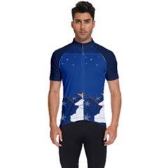 Snowman Men s Short Sleeve Cycling Jersey