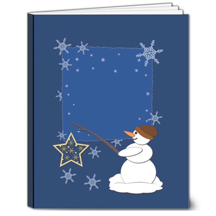 Snowman 8  x 10  Softcover Notebook