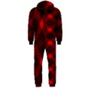 muster rot schwarz Hooded Jumpsuit (Men) View2