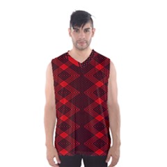 Pattern Black Red Men s Basketball Tank Top by 2607694c