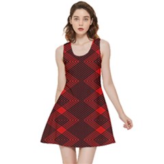 Pattern Black Red Inside Out Reversible Sleeveless Dress by 2607694c