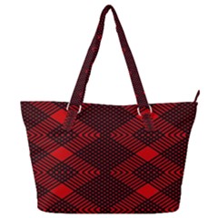 Pattern Black Red Full Print Shoulder Bag by 2607694c