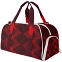 pattern black red Burner Gym Duffle Bag View1