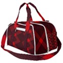 pattern black red Burner Gym Duffle Bag View2