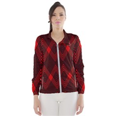 Pattern Red Black, Women s Windbreaker