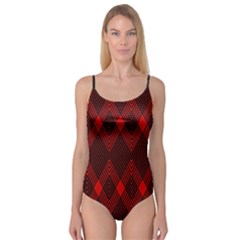 Pattern, Red, Black,  Camisole Leotard  by 2607694c