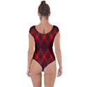 pattern, red, black,  Short Sleeve Leotard  View2