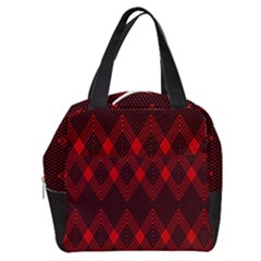 Pattern, Red, Black,  Boxy Hand Bag by 2607694c