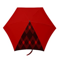 Muster Rot Rot Schwarz Mini Folding Umbrellas by 2607694c