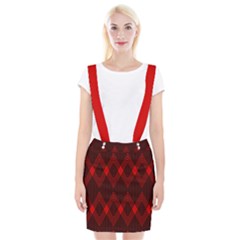 Muster Rot Rot Schwarz Braces Suspender Skirt by 2607694c