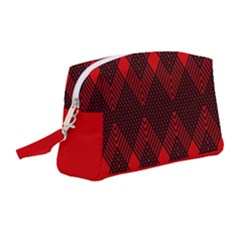 Muster Rot Rot Schwarz Wristlet Pouch Bag (medium) by 2607694c