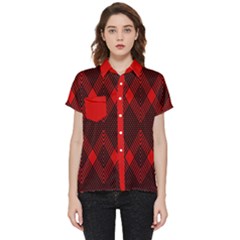 Muster Rot Rot Schwarz Short Sleeve Pocket Shirt by 2607694c