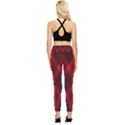 Muster rot rot schwarz Pocket Leggings  View2