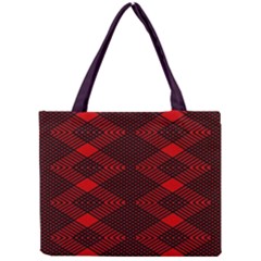 Pattern Rot Schwarz Mini Tote Bag by dedoma