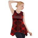 pattern rot schwarz Side Drop Tank Tunic View1