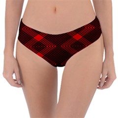 Pattern Rot Schwarz Reversible Classic Bikini Bottoms by dedoma