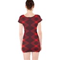 Rot Dunkel Short Sleeve Bodycon Dress View2