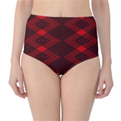 Rot Dunkel Classic High-waist Bikini Bottoms by dedoma