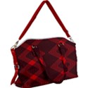 Rot Dunkel Canvas Crossbody Bag View1