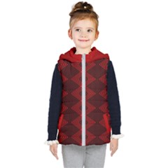 Rot Dunkel Kids  Hooded Puffer Vest