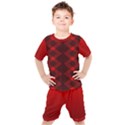 Rot Dunkel Kids  T-Shirt and Shorts Set View1