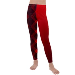 Rot Dunkel Kids  Lightweight Velour Leggings by dedoma