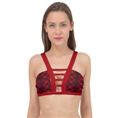 Rot Dunkel Cage Up Bikini Top by dedoma