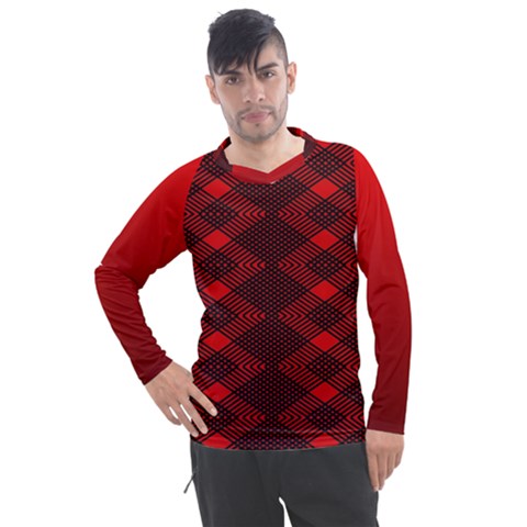 Rot Dunkel Men s Pique Long Sleeve T-shirt by dedoma