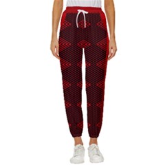 Rot Dunkel Women s Cropped Drawstring Pants by dedoma