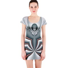 Altrosa Fractal Short Sleeve Bodycon Dress by dedoma