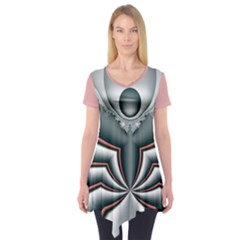 Altrosa Fractal Short Sleeve Tunic  by dedoma