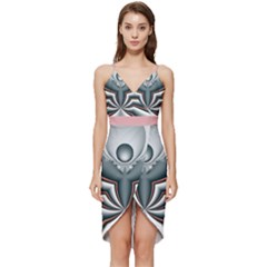 Altrosa Fractal Wrap Frill Dress by dedoma