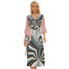 Altrosa Fractal Midsummer Wrap Dress by dedoma