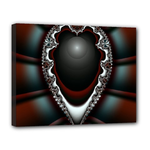 fractal eye Canvas 14  x 11  (Stretched)