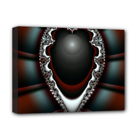 fractal eye Deluxe Canvas 16  x 12  (Stretched) 