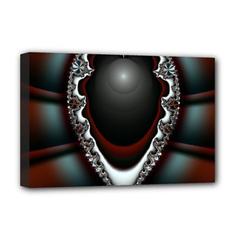 fractal eye Deluxe Canvas 18  x 12  (Stretched)