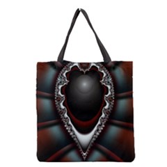 fractal eye Grocery Tote Bag