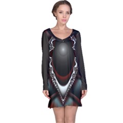 fractal eye Long Sleeve Nightdress