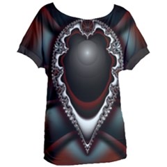 fractal eye Women s Oversized T-Shirt