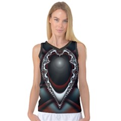 fractal eye Women s Basketball Tank Top